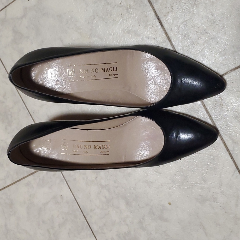 Bruno Magi vintage black heels size 8AA - Picture 2 of 8